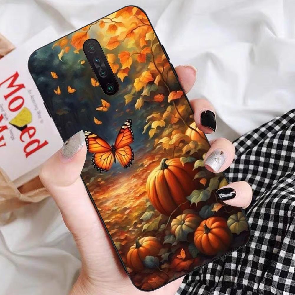Чехол для телефона «Счастливая осень с тыквой» Для Redmi 5 6 7 8 9 10 Plus Pro 6 7 8 9 A GO K20 K30 K40 Pro Plus F3 Fundas