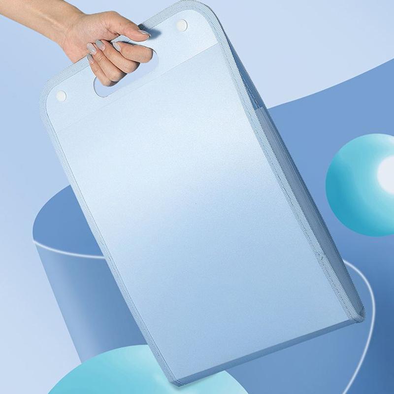 13 Pocket File Folders Portable A4 Letter Size Macaron Color Accordian Document Organizer For Classroom Office Home Storage