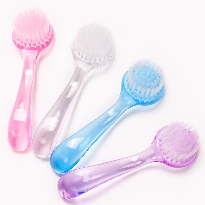 Round-Head Nail Art Brush with Cap and Long Handle for Dust Cleaning
