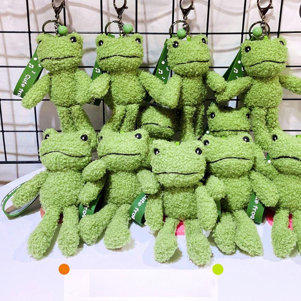 Handbag Accessories Frog Keychain Handbag Keyring Cartoon Keychain New Stuffed Doll Keychain