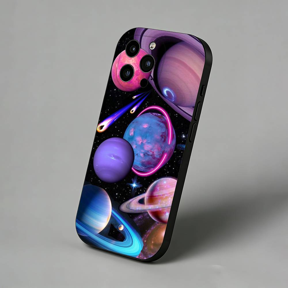 Чехол для iPhone Серия Космическая Галактика Для 17 Air 16 Pro Max 16e 15 Plus 14 13 12 11 Защитная Крышка Задней Панели
