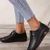 Platform Loafers Women 'S Casual Shoes  New Summer Leather Flats Comfortable Slip On Mom Shoe Plus Size Oxfords Mujer Zapatos