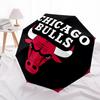 1 шт. Автоматический персональный зонт Chicago Bulls | Портативный складной, 8 ребер, ручное открытие, милый Хэллоуинский и Рождественский подарок для улицы, повседневный аксессуар,