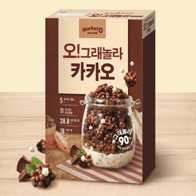Market O Korean Oh Гранола Какао-хлопья для завтрака 300 г x набор из 3 упаковок