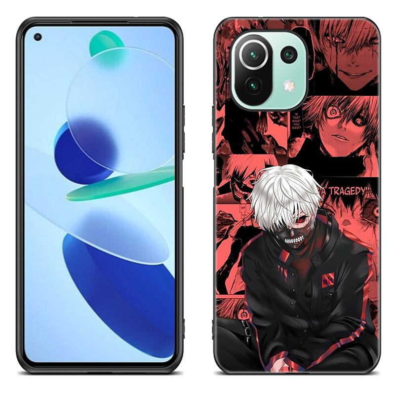 Чехол для телефона с аниме «Токийский гуль» для Xiaomi Mi 11 Lite NE 11i 10T 11T Pro A2 A3 Lite POCO F3 M3 M4 C31 X3 Pro NFC GT, черный чехол
