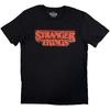 Мужская футболка с логотипом Stranger Things и рождественскими огнями