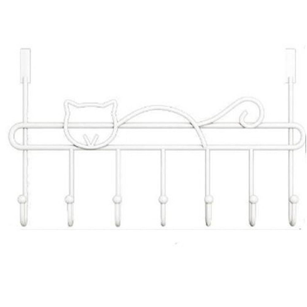 Наддверная вешалка без сверления Металлическая вешалка для одежды Наддверный органайзер Подвесная стойка для хранения Пальто