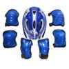 7 шт./комплект Детские защитные наколенники износостойкие впитывающие пот аксессуары Велосипедный шлем