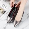 High Heels Women's Spring New Fashion Pointed Thick Heel Medium Heel Retro Light Mouth Solid Color Single Shoes