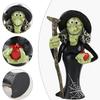 Halloween Ornaments Resin Black Cat Pumpkin Witch Ghost Miniature Figurines Indoor Outdoor Decorations for Home Patio Garden