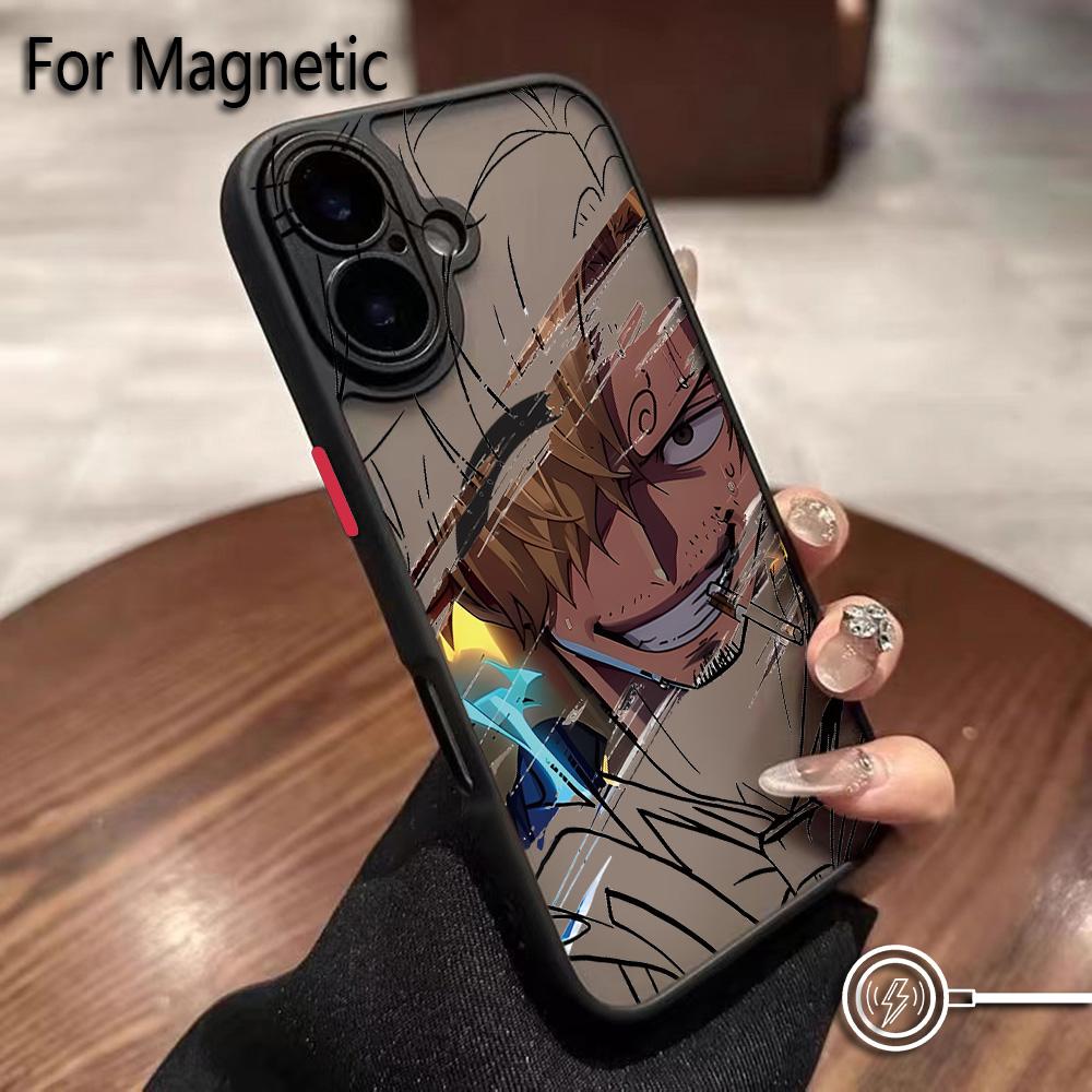 Anime Ones Pieces Luffys Zoros Phone Case for iPhone 17 16 15 14 13 12 11 Air Pro Max Mini XR XS X 7 8 6 6s Plus Matte Magnetic