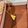 Guofeng Бархатное Ожерелье Jinshan с Точечным Бриллиантом Подвеска Горная Вершина Женская Премиальное Ощущение Цепочка на Ключицу