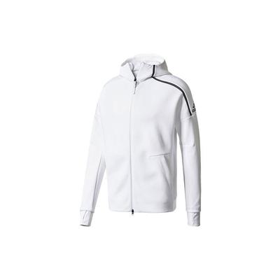 adidas Вязаная куртка с капюшоном с логотипом Мужские куртки белые CD6277