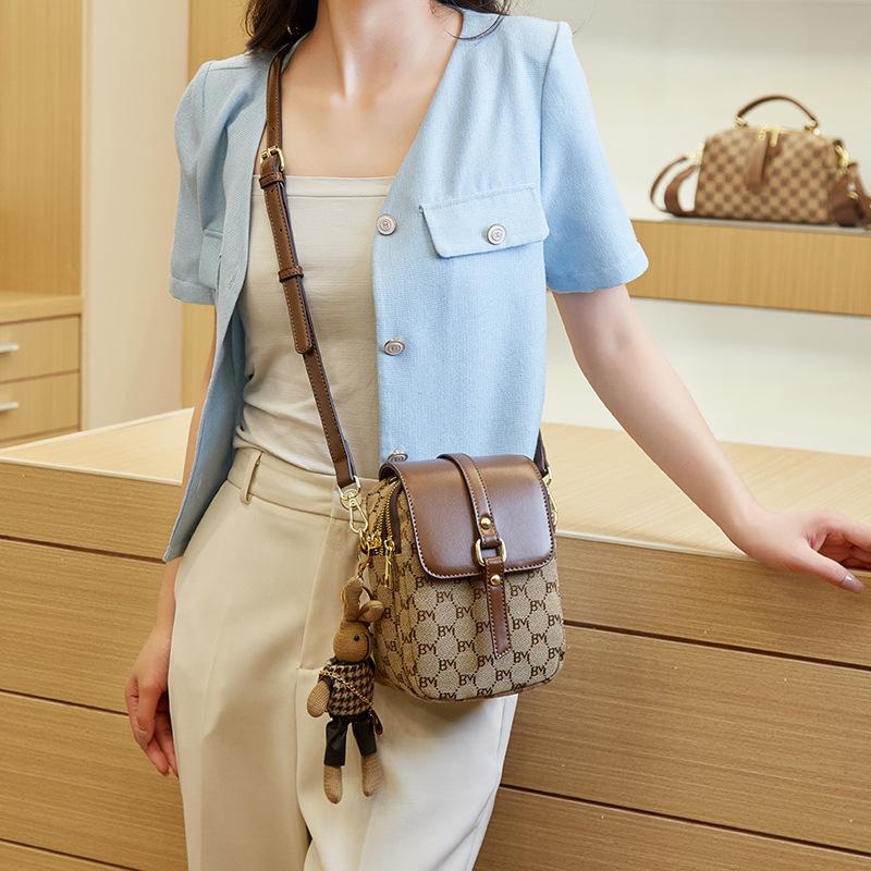 Сумка для мобильного телефона с вертикальным принтом, женская, весна/лето, винтажная, маленькая, квадратная, мини, сумка через плечо, женская сумочка