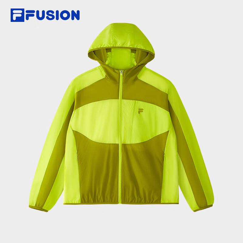 FILAFUSION Men's Casual Color-Block Hooded Windbreaker