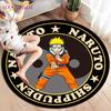 Anime Naruto Round Carpets for Living Room Rugs Soft Flannel Floor Area Rug Bedroom Carpet Mat for Children Kitchen Rug