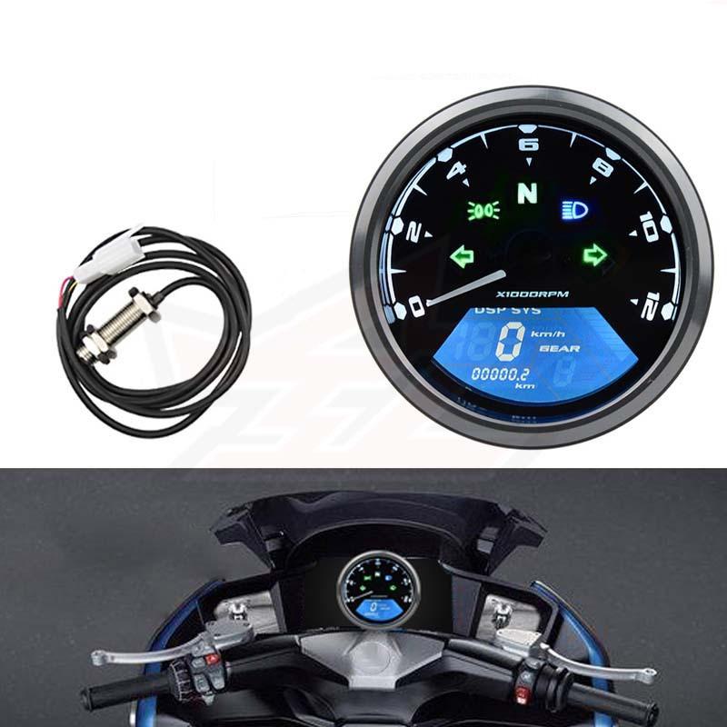 Новый 1 шт. мотоциклетный прибор ЖК-дисплей мотоциклетный одометр тахометр спидометр ЖК-дисплей счетчик топлива