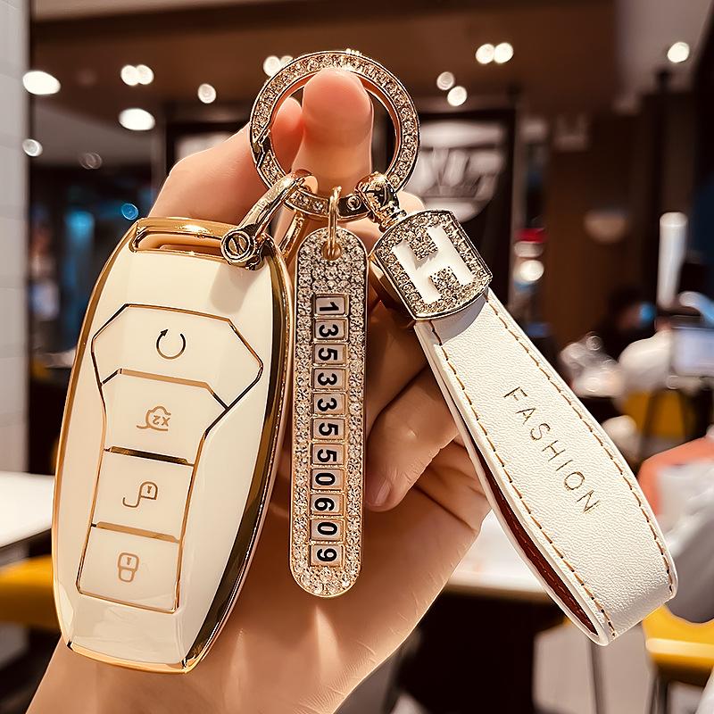 Dedicated Byd Car Key Sleeve YuanProQinplusdmiNew EnergyEVDolphind1Bag