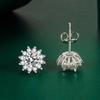 BELLA BOX Luxury Women Drop Earring Sun Flower Earrings Wedding Engagement Party Gift