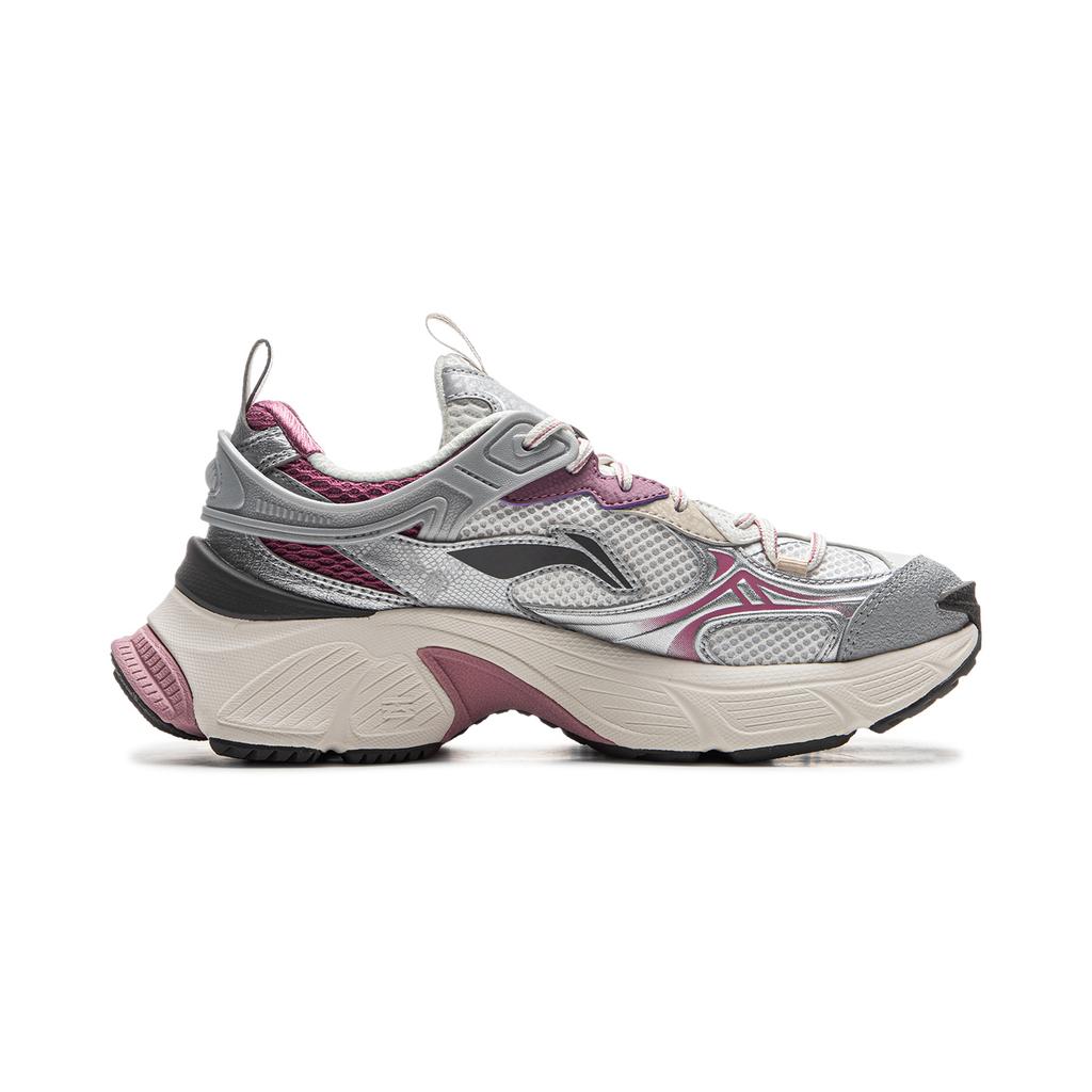 Li Ning Starry Y2K Millennium Style Мягкая упругая ретро толстая подошва амортизирующая износостойкая дышащая низкая обувь для пап AGCU372-8