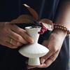 Креативные белые керамические вазы, легкие, роскошные, для украшения гостиной, ваза для цветочной композиции, домашнее украшение для рабочего стола, маленькая ваза