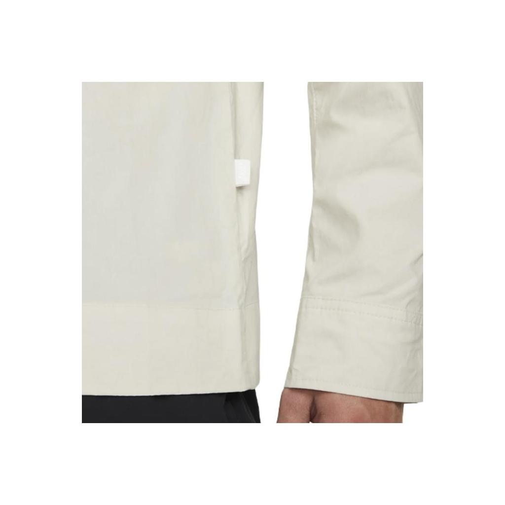 Nike Сплошная цветная рубашка с длинными рукавами и планкой, мужские топы, белые DM6640-104