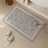 Быстросохнущий впитывающий коврик для пола в ванную комнату, мягкий диатомовый грязевой нескользящий коврик для входной двери в ванную комнату, бытовой коврик для пола в туалете