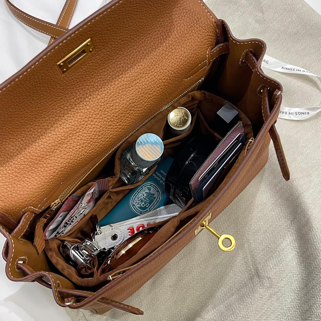 KINGS IN BAG Bag in lightweight storage bag for brand satin bag suitable for prevents for ladies bags bag, high-quality bags, inner, Kelly,