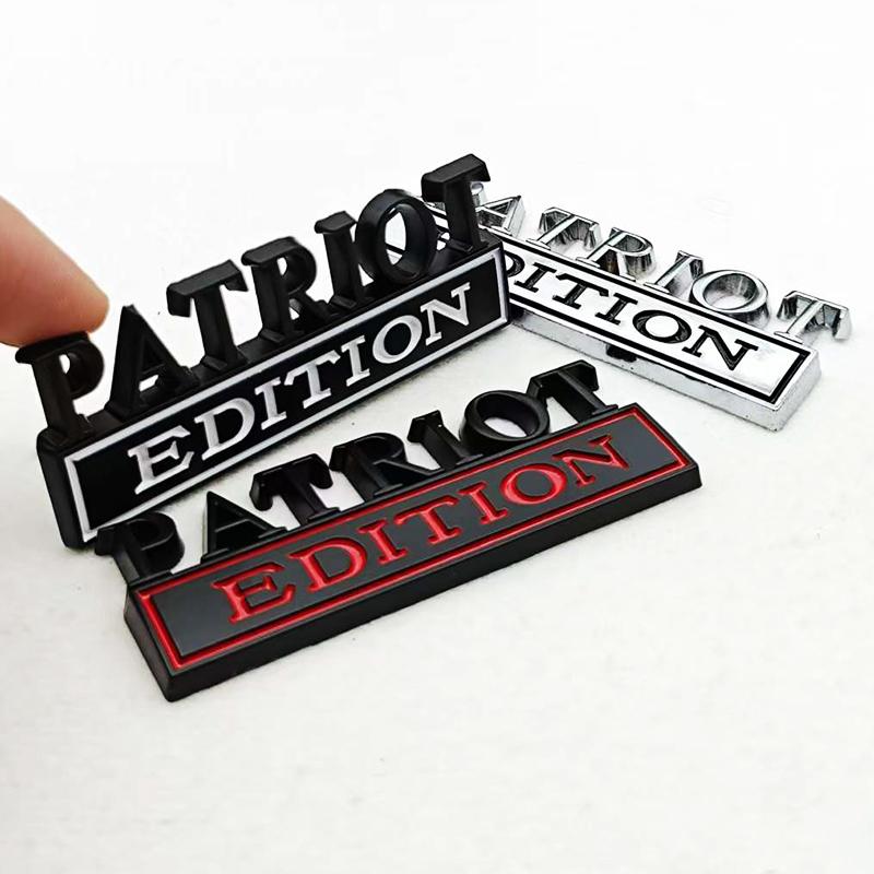 Наклейка-значок 3D 'PATRIOT Edition' на крыло Автомобильные наклейки для автомобиля, грузовика, универсальные, для внедорожников, декоративные наклейки на дверь