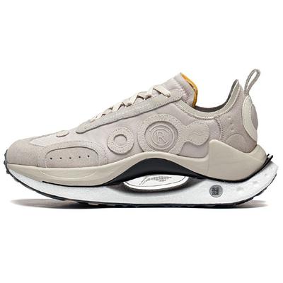 Li Ning Absolute Shadow CRC светоотражающие легкие модные повседневные туфли с низким верхом, женские повседневные туфли, лунно-серые AZGT018-5