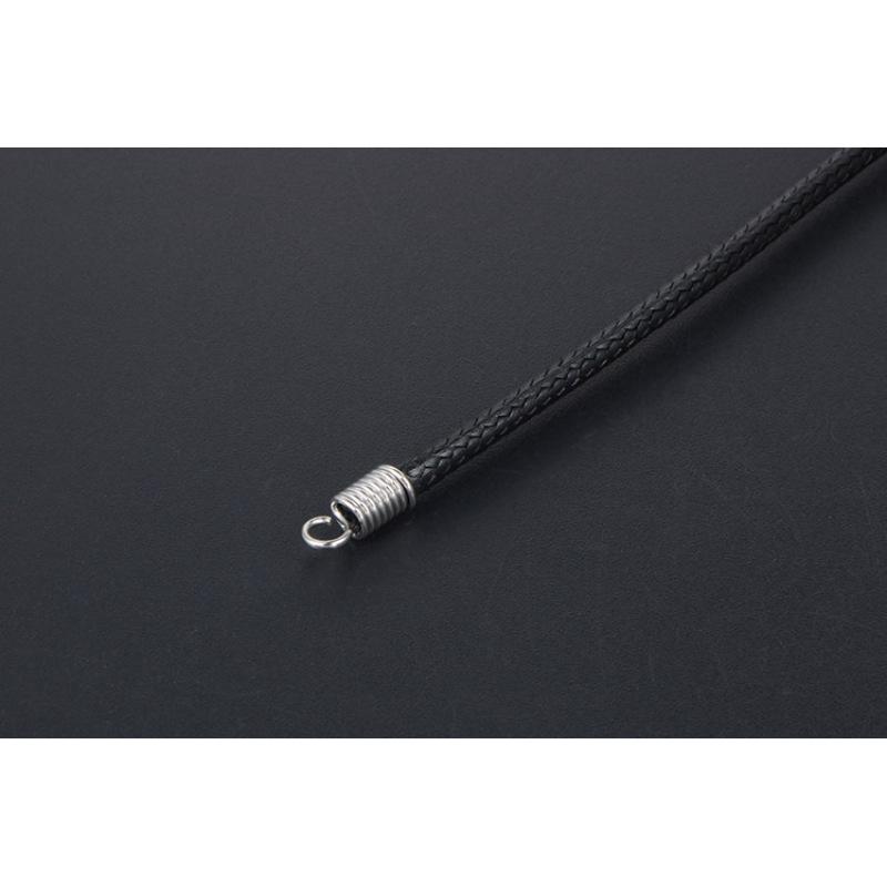 Простое черное плетеное льняное ожерелье из восковой веревки, мужское ожерелье, цепочка в корейском стиле