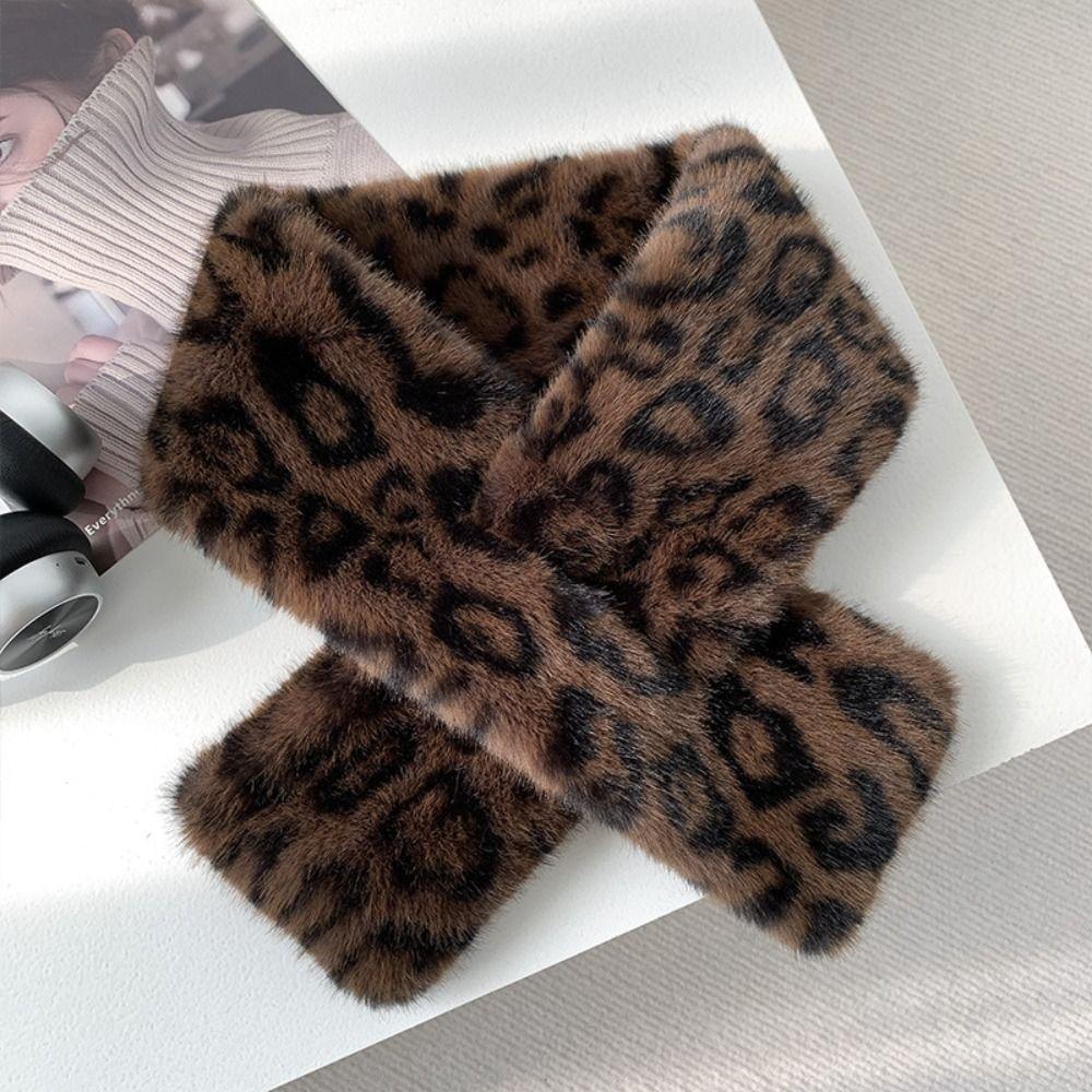 Windproof Panama Cap Thicken Warm Plush Fisherman Hat Cute Plush Scarf  Winter