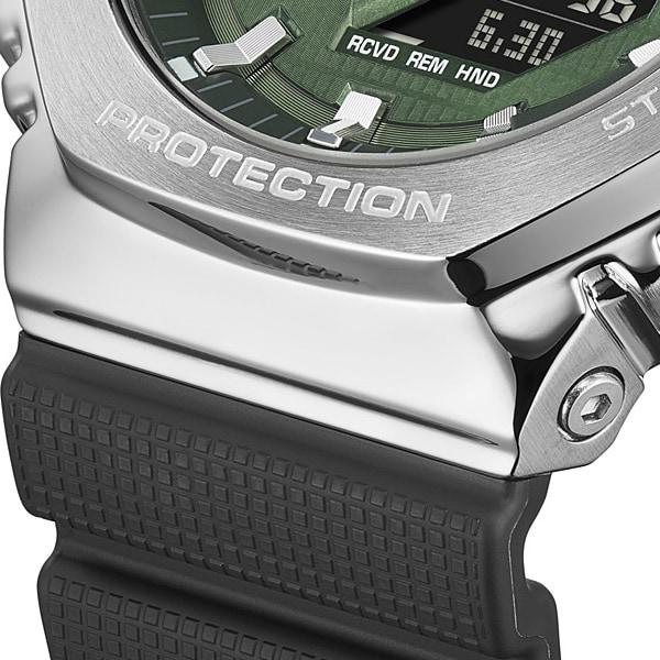 Casio Мужские часы G-SHOCK GBM-2100A-1A3JF [модель G-SHOCK с металлическим покрытием] круглые черные цифровые аналоговые