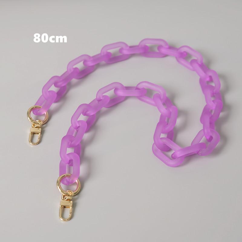 Новая модная женская сумка, аксессуар, съемные детали, сменная цепочка, милый матовый ремешок, женская акриловая цепочка на плечо с ручкой