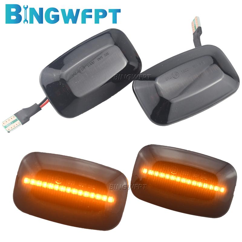 Pair LED Dynamic Turn Signal Light Side Marker Lamp For Toyota Land Cruiser 70 Series (J70) 1984-Present Car