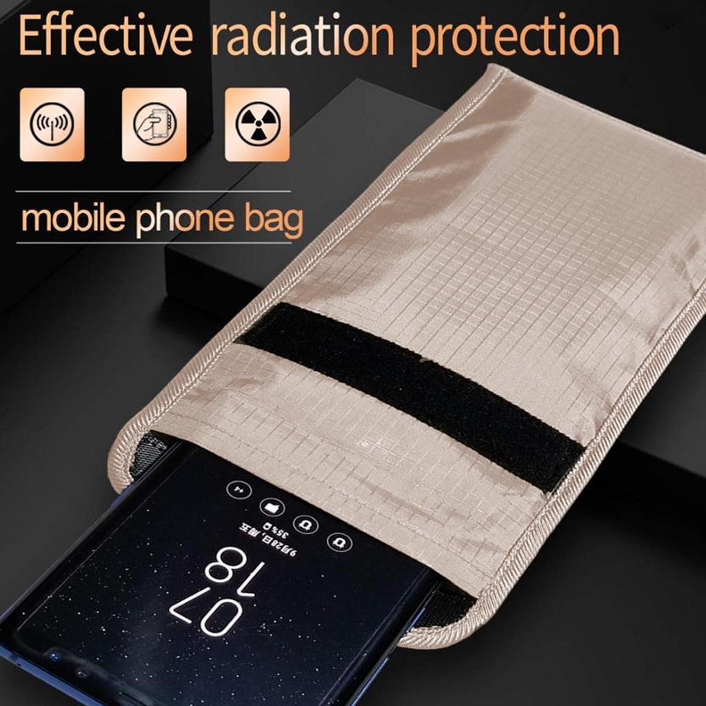 RFID Signal Blocking Faraday Bag for Cell Phone Anti-Theft Key Fob Shield EMF GPS Location Info Anti-Spying/Tracking Caes
