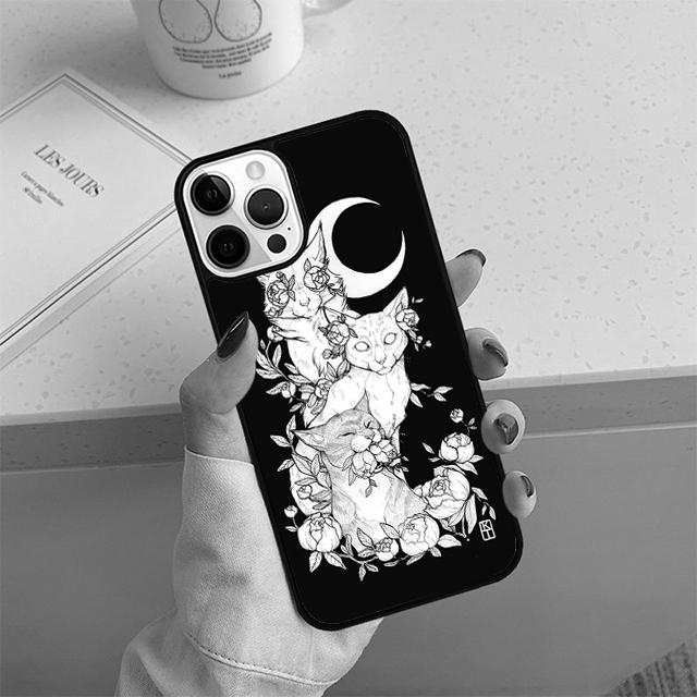 Чехол для телефона 'Ведьма Ведьмы Луна' для iPhone 17 Air 13 12 14 15 16 Чехол для Apple 14 15 16 Pro Max Plus Coque