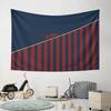 "Red and Blue Striped Geometric Design" Pattern Wall Hanging Tapestry Decorative Tapestry Home Decor for Bedroom and Living Room