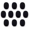 USK STORE Microphone Sponge Mini 30mm Headset Pin Microphone Intercom Cover Windshield Windscreen (10 Pieces)