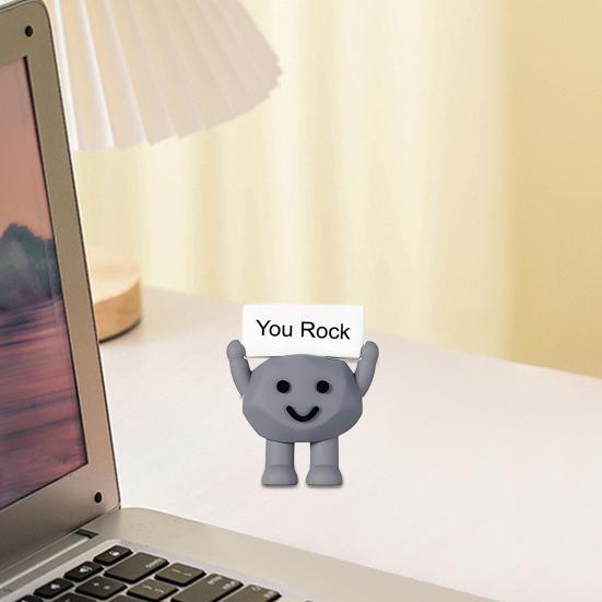 Pocket Hug Motivational Stone with Positive Card Emotional Support Rubber Mini You Rock Ornament Decoration Inspirational Gift