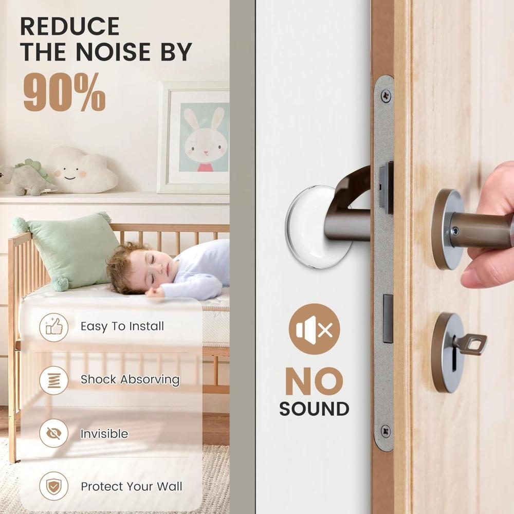 Стопоры для дверей Силиконовые буферы для дверных ручек Защита стен Дверные ручки Бамперы Защищенная мебель Ударопоглощающие накладки Противоударные кольца