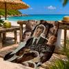 Ladybug Elegance Klaus  Beach Towel Microfiber Beach Towel, Lightweight and Quick-Dry, for Summer Travel, Swimming Pool Fan Birthday Gift