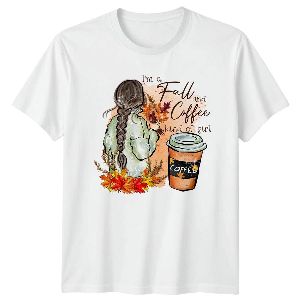 Im A Fall And Coffee Unisexs TShirt Autumn Fashion Coffee Thanksgiving Gift