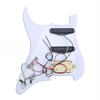 Сборка пикгарда HSS Musiclily для гитар Fender Stratocaster и Squier с хамбакером Белый 11 отверстий Предварительно распаянные звукосниматели с одной катушкой США/Мексика,