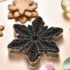 10 Piece Snowflake Cookie Molds Set Durable Nonrust Steel Baking Tool For Christmas New Years Party Treats
