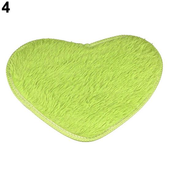 Fashion Love Heart Shape Non-slip Bath Mat Kitchen Living Room Bathroom Rug