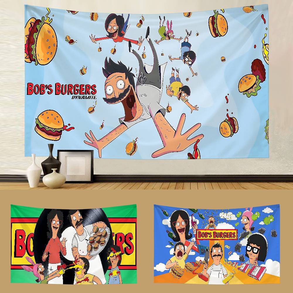 BBobs BBurgers Гобелен Индивидуальные Гобелены Различных Стилей Настенные Украшения Печать Фотографий Знаменитостей Настенные Украшения
