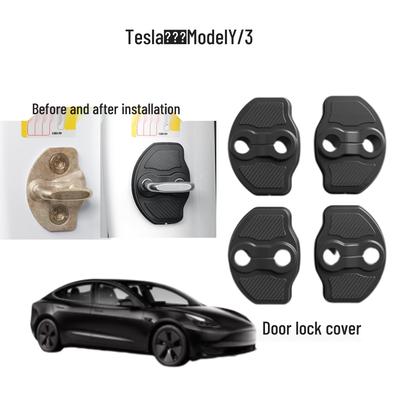 Защитная накладка на замок двери Tesla Model Y/3