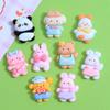 Cute Animal Cartoon Resin Ornaments: Handmade DIY Accessories for Pendants & Hairpins