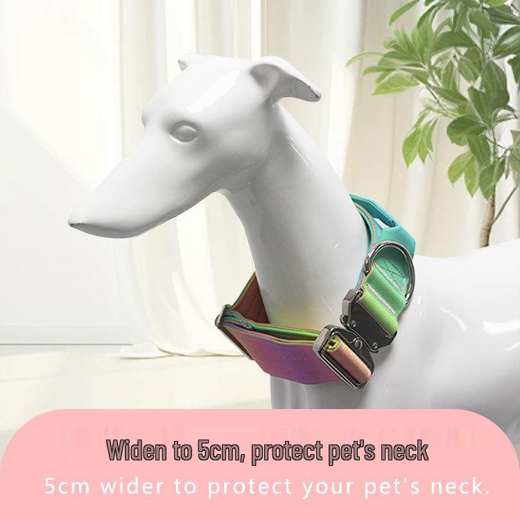 Large Dog Gradient Tactical No-Choke Collar and Leash – Widened for Comfort